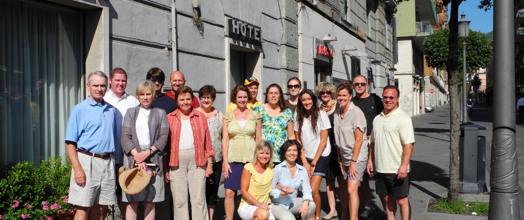 Salerno Group of visitors Souvenir Picture